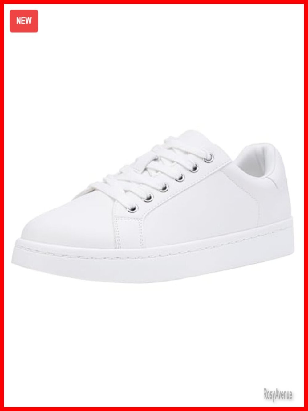 Women's Lace-Up Walking Sneakers Low Top Casual Shoes